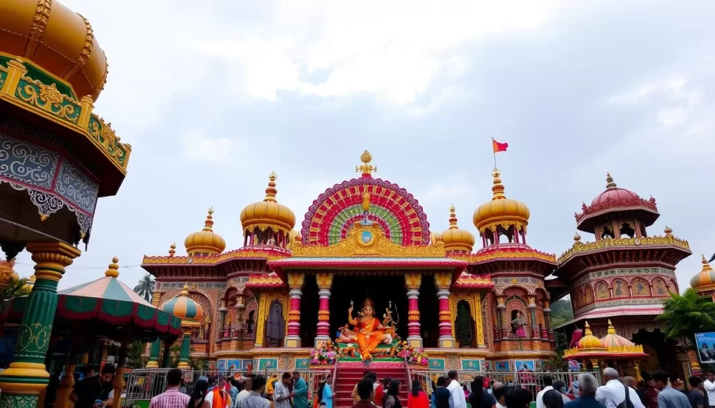 Image of a Durga Puja pandal in West Bengal