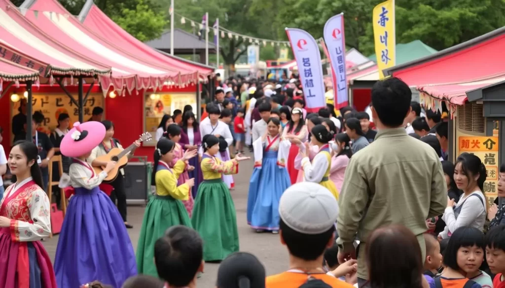 Image of a Korean cultural festival in Delaware