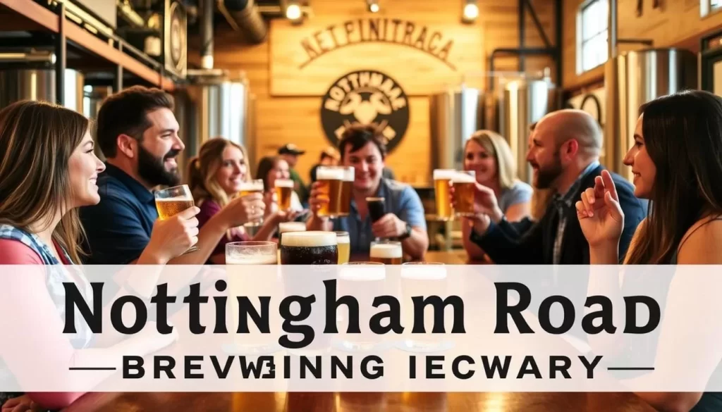 Image of a beer tasting experience at Nottingham Road Brewing Company