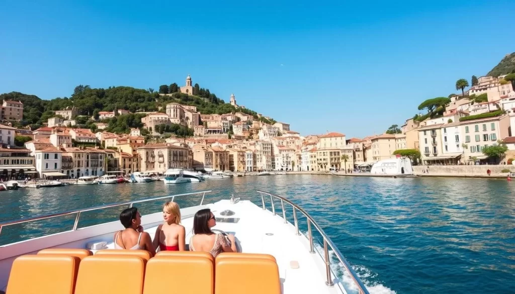 Image of a boat tour in Villefranche-sur-Mer