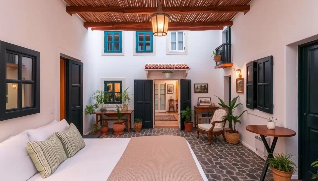 Image of a boutique hotel in Bozcaada's town center