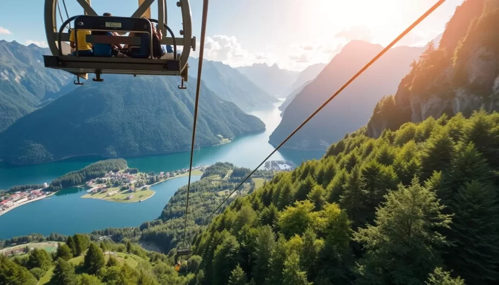 Image of a cable car ride in Salzkammergut