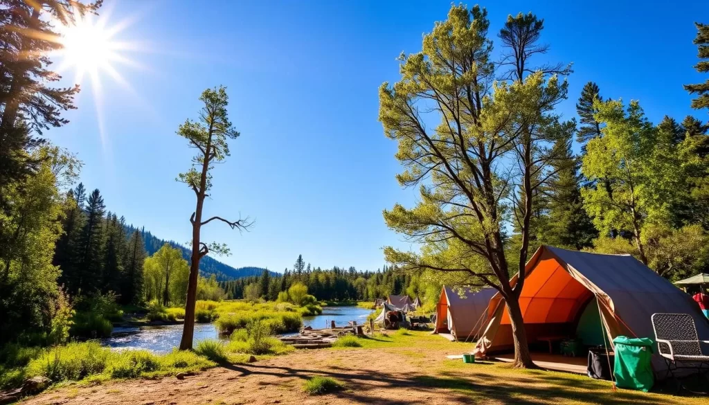 Image of a camping site in Deadwood