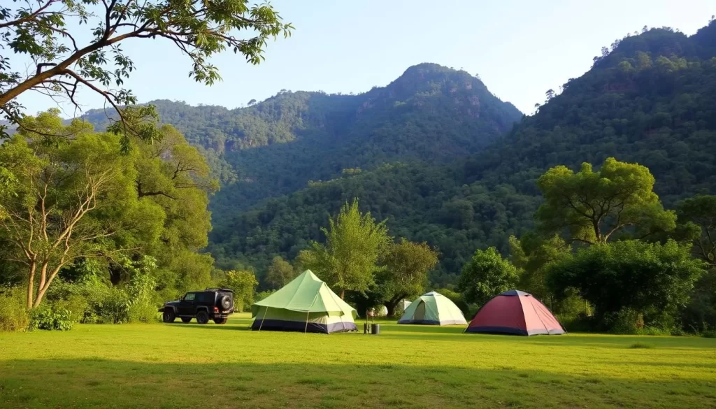 Image of a campsite near Oti-Kéran National Park