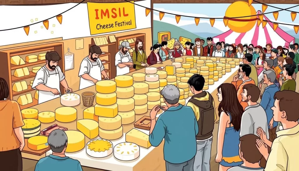 Image of a cheese-making workshop at the Imsil Cheese Festival.