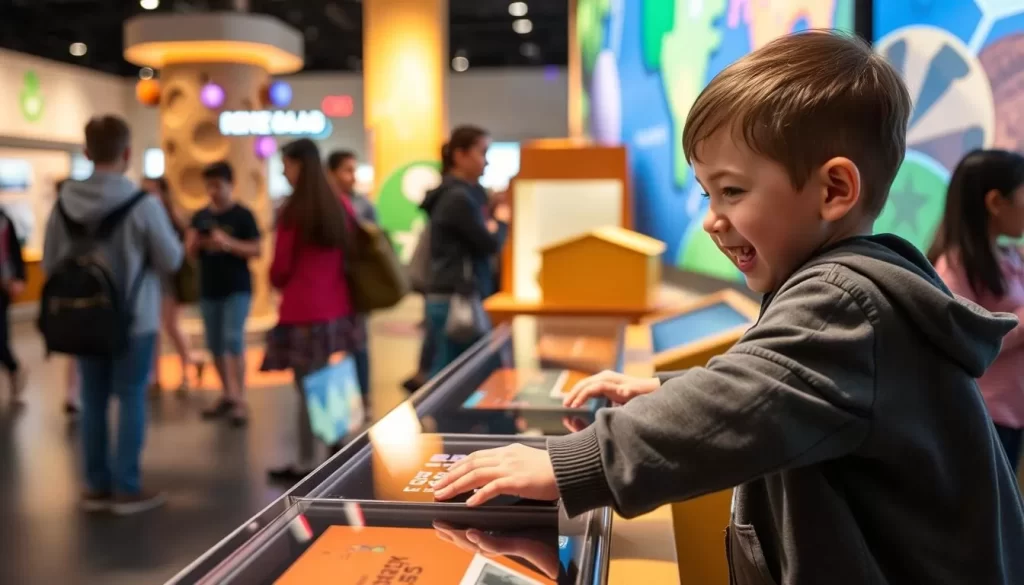 Image of a child interacting with an exhibit at the Konya Science Centre