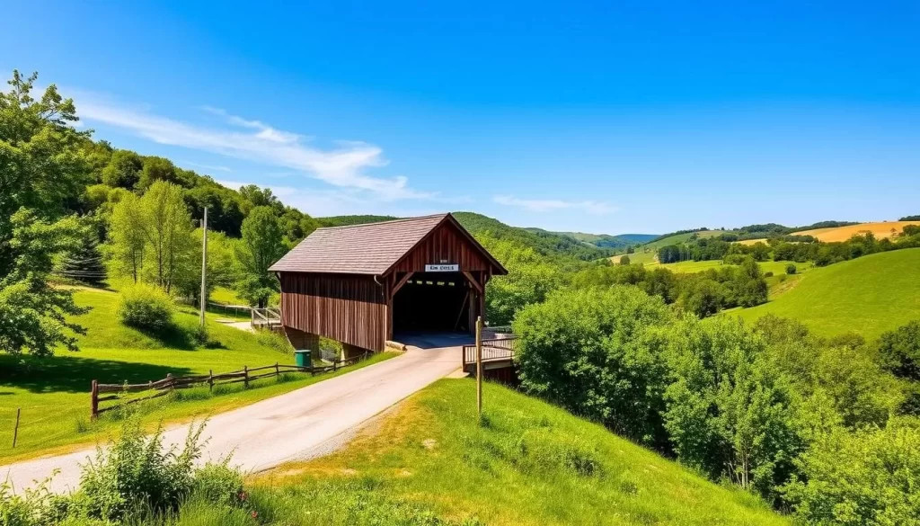 Image of a covered bridge in Lancaster County