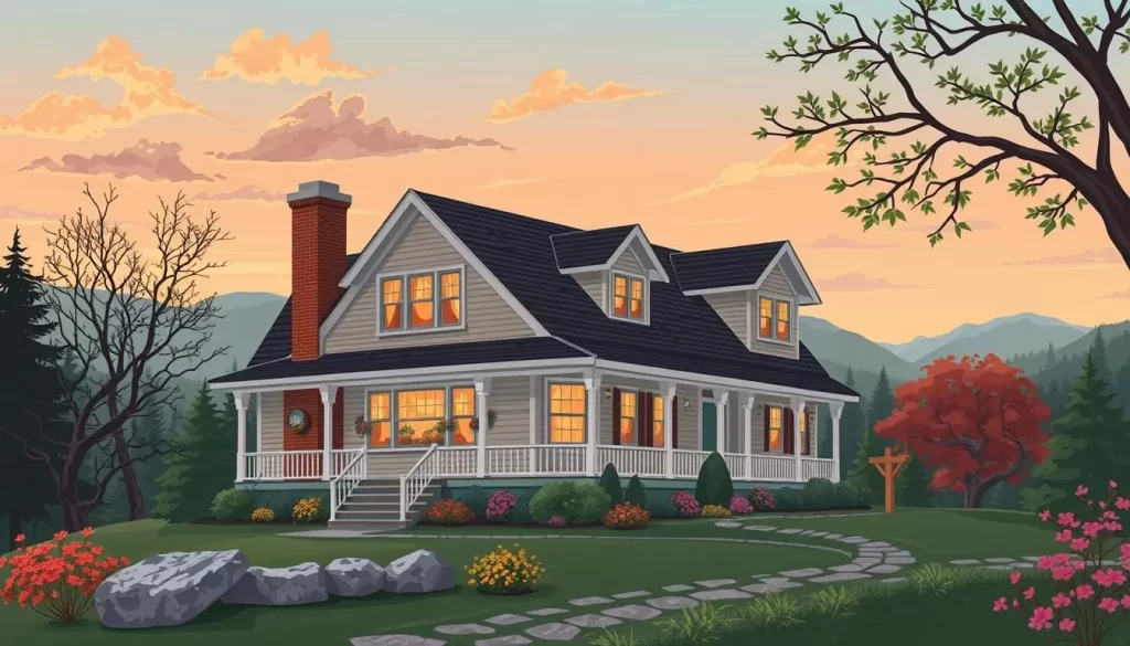 Image of a cozy bed and breakfast near Franconia Notch State Park