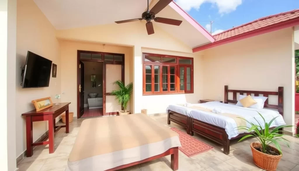Image of a cozy budget-friendly guesthouse in Kanchanaburi town