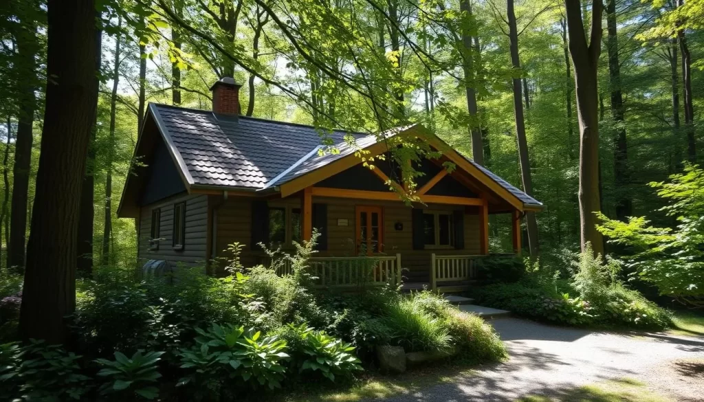 Image of a cozy bungalow in the Ardennes forest