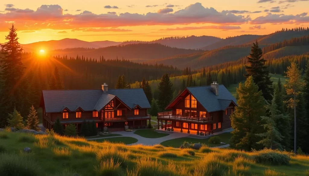 Image of a cozy lodge within Custer State Park