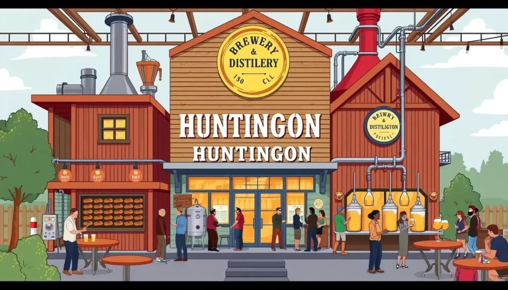 Image of a craft brewery or distillery in Huntington