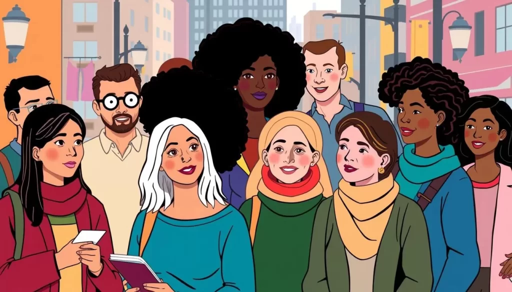 Image of a diverse group of people using language translation services in Rhode Island
