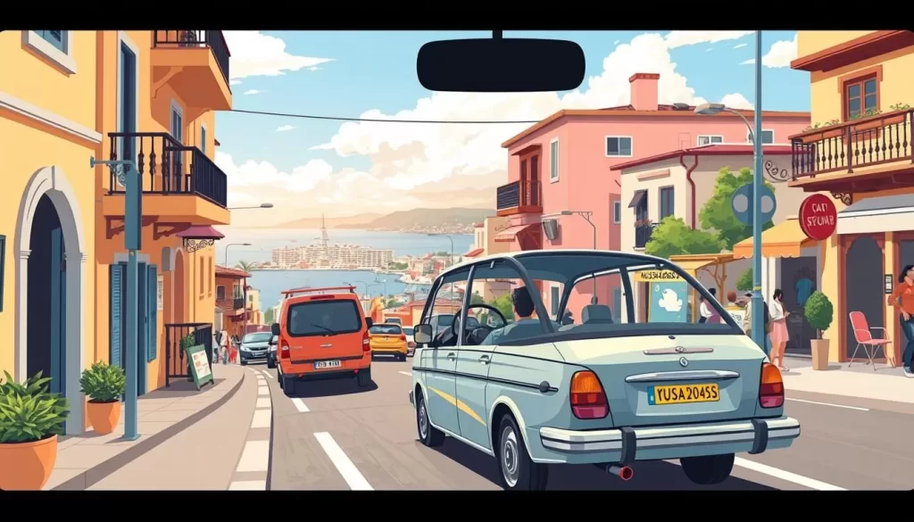 Image of a dolmus in Kusadasi