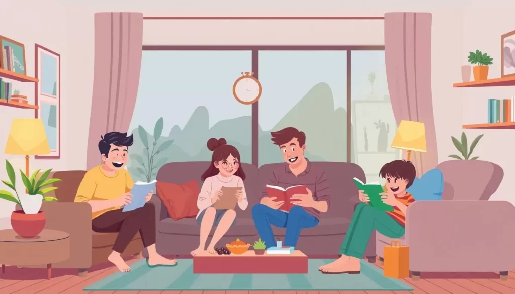 Image of a family enjoying indoor activities in Foley
