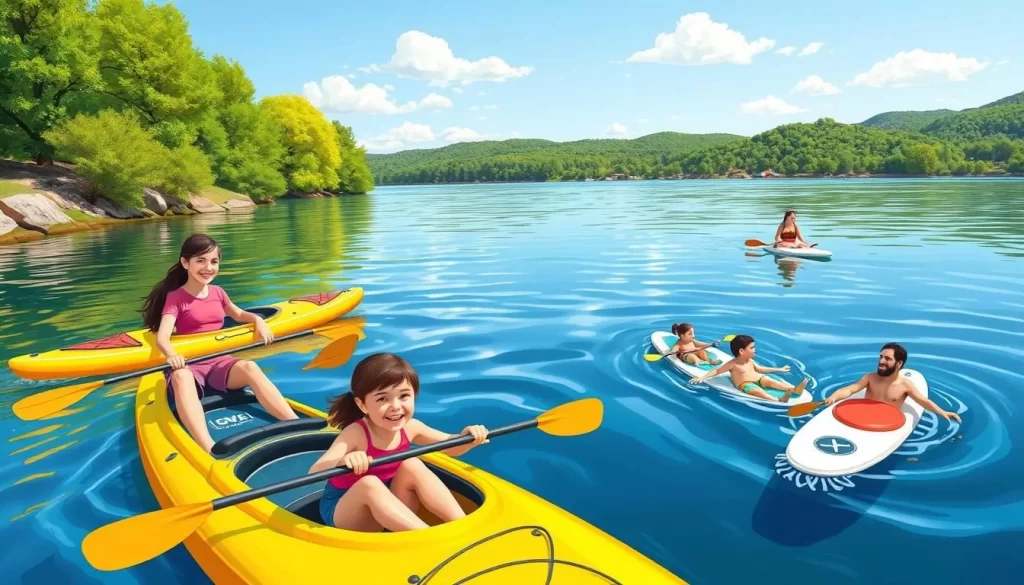 Image of a family enjoying water activities at Lake Pleasant