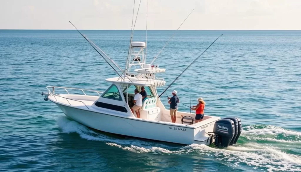 Image of a fishing charter in Gulf Shores