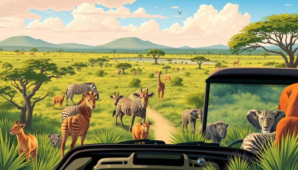Image of a game drive in South Island National Park, Kenya, showcasing wildlife in their natural habitat.