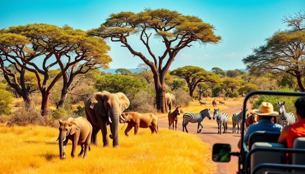 Image of a game drive in Tarangire National Park