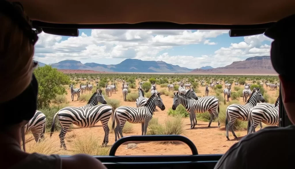 Image of a guided game drive vehicle in Mountain Zebra National Park