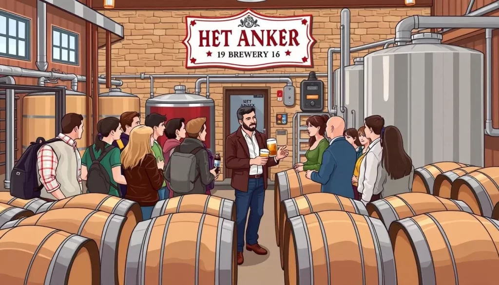 Image of a guided tour at Het Anker Brewery