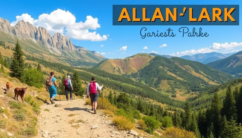 Image of a guided tour group hiking in Aladağlar National Park
