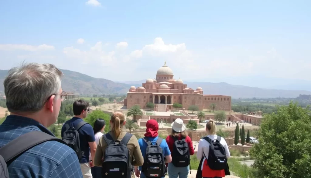 Image of a guided tour group on Akdamar Island