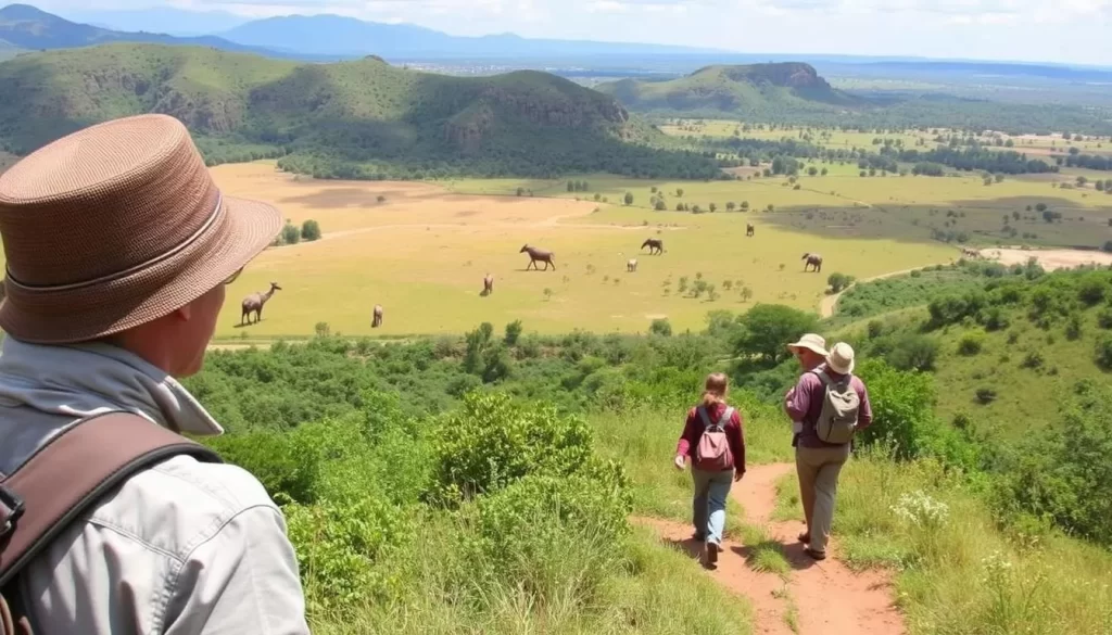 Image of a guided walking safari in Ruaha National Park, Tanzania