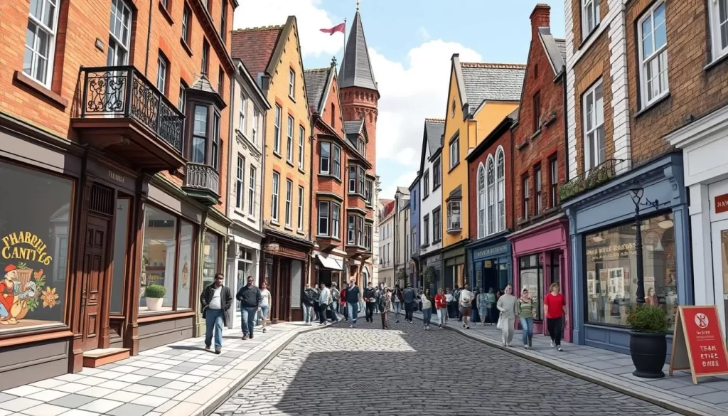 Image of a historic New Castle street