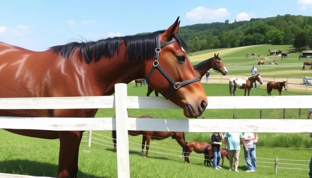 Image of a horse farm tour at Kentucky Horse Park