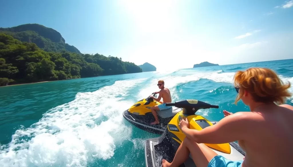 Image of a jet ski tour near Dayang Bunting Island