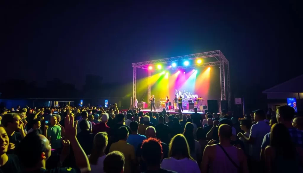 Image of a live concert in Fairhope, Alabama