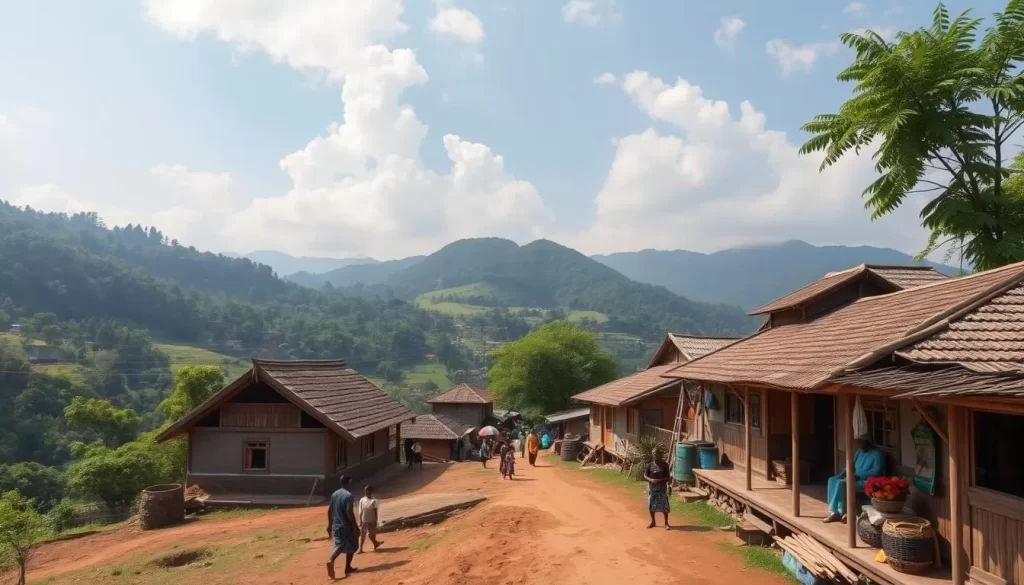 Image of a local Togolese village near Sarakawa Park