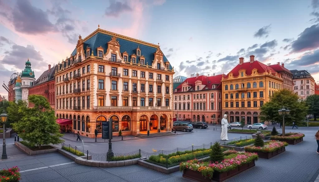 Image of a luxurious hotel in Gdańsk Main Town