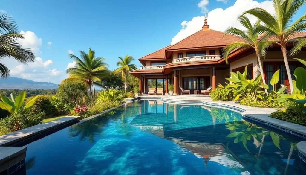 Image of a luxurious villa with a private pool in Bali