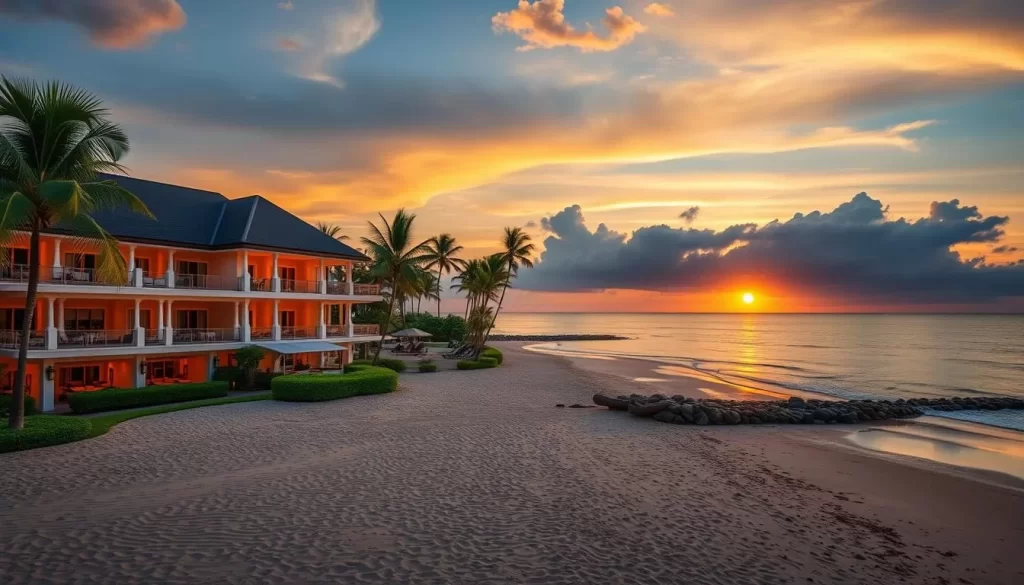 Image of a luxury beachfront resort in Khao Lak