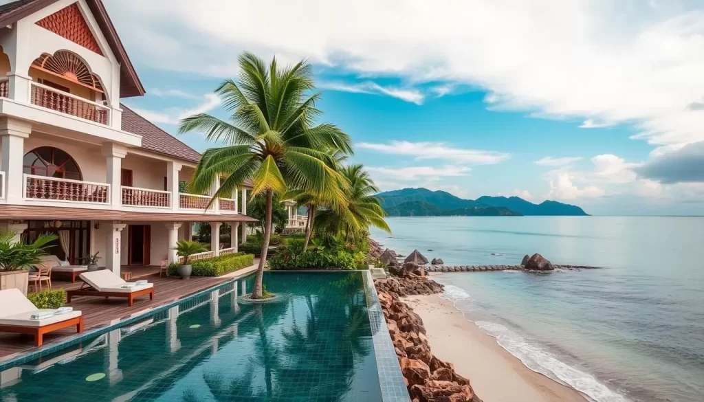 Image of a luxury resort on West Railay Beach