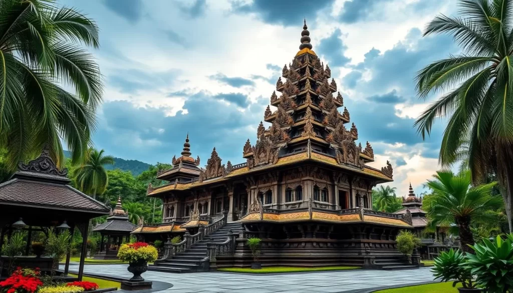 Image of a majestic Balinese temple