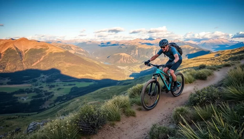 Image of a mountain biker in Sun Valley