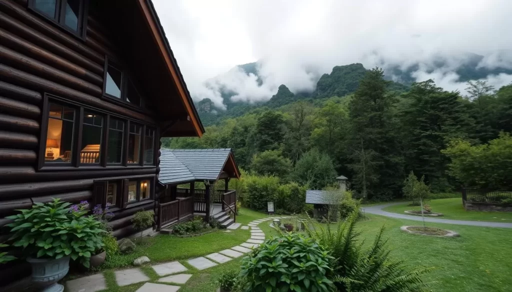Image of a mountain lodge in Alishan