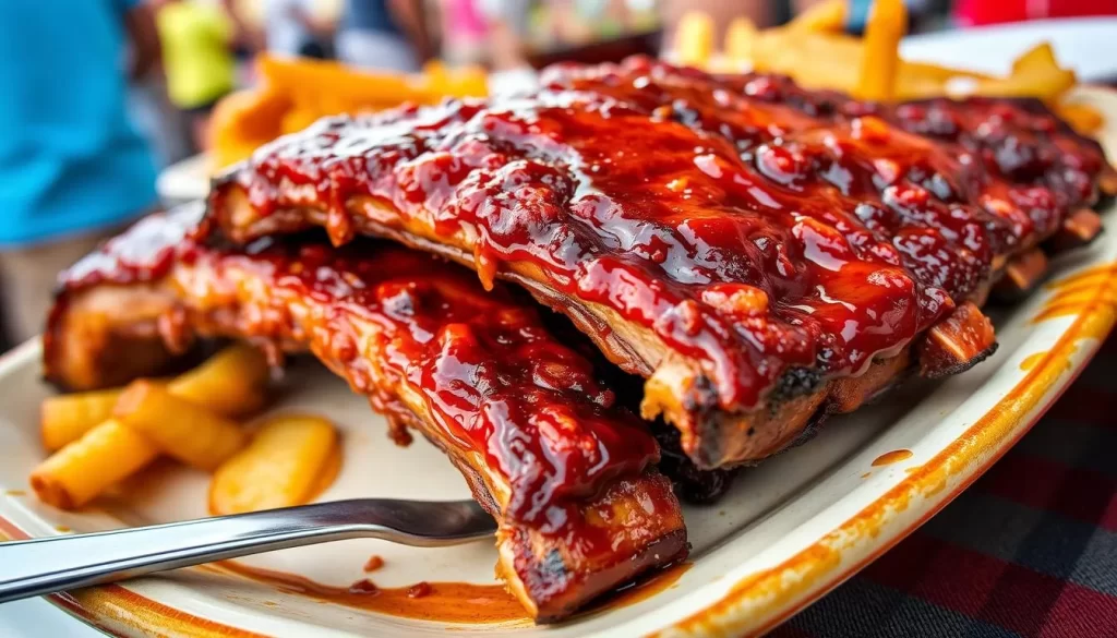 Image of a mouth-watering BBQ ribs dish at Fort Wayne BBQ Ribfest