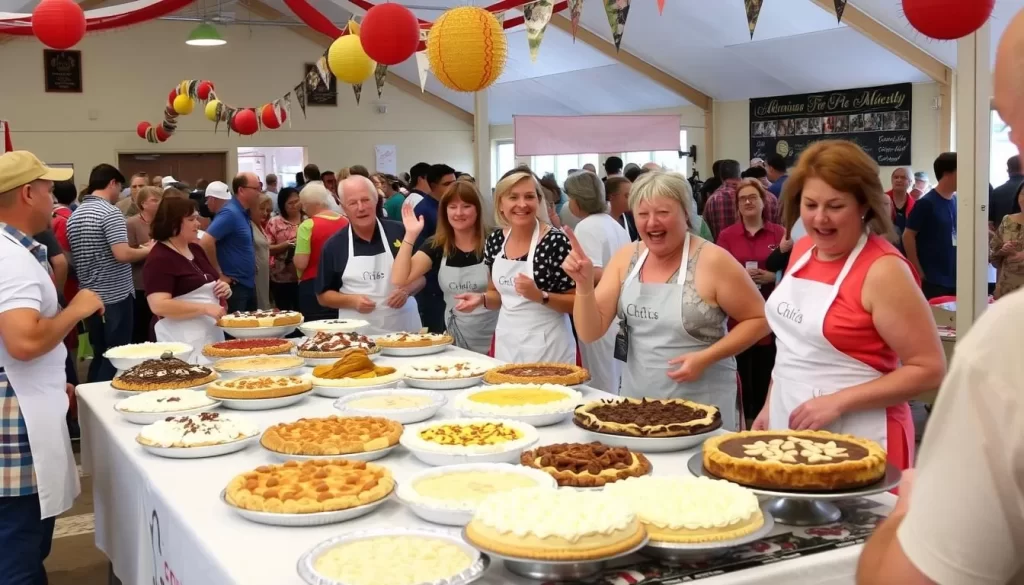 Image of a pie-baking contest at the Arkansas Pie Festival