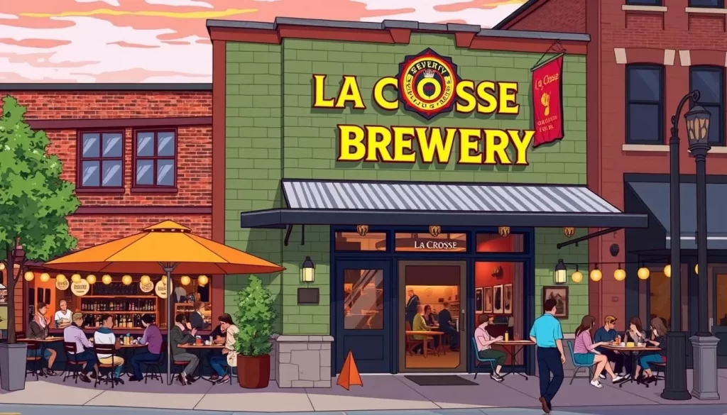 Image of a popular restaurant or brewery in Downtown La Crosse