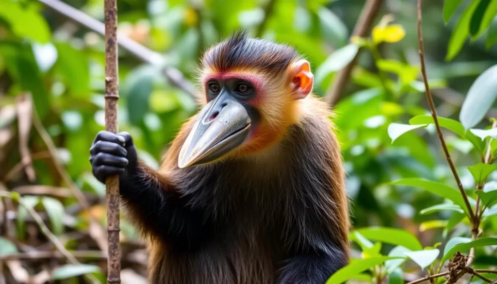 Image of a proboscis monkey in Bako National Park