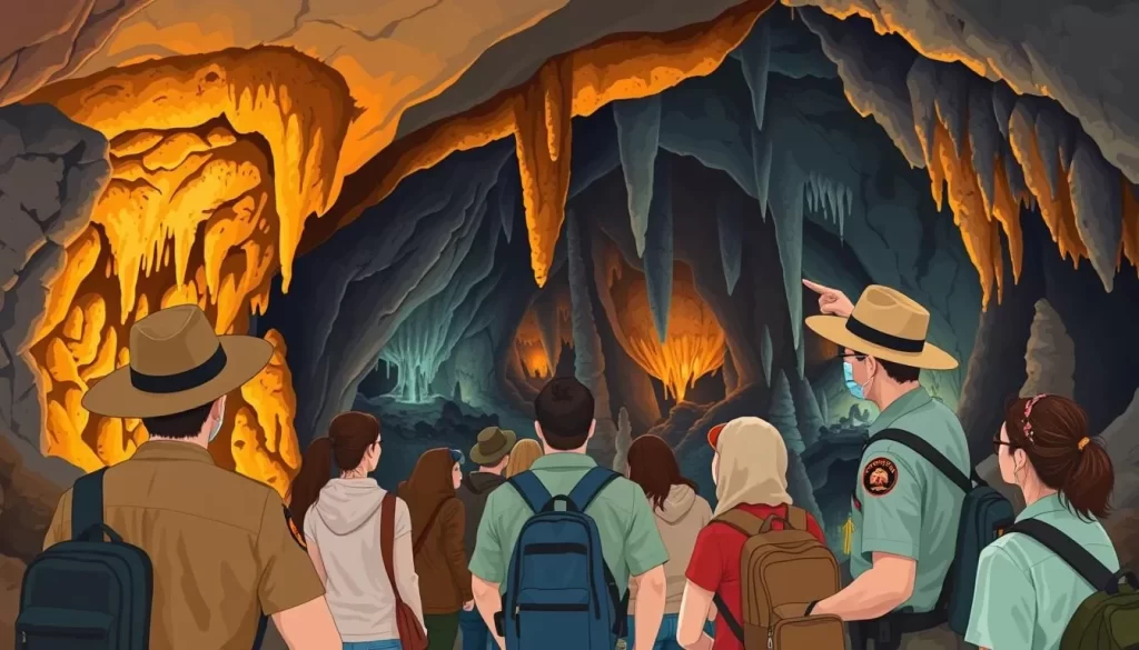 Image of a ranger-guided cave tour