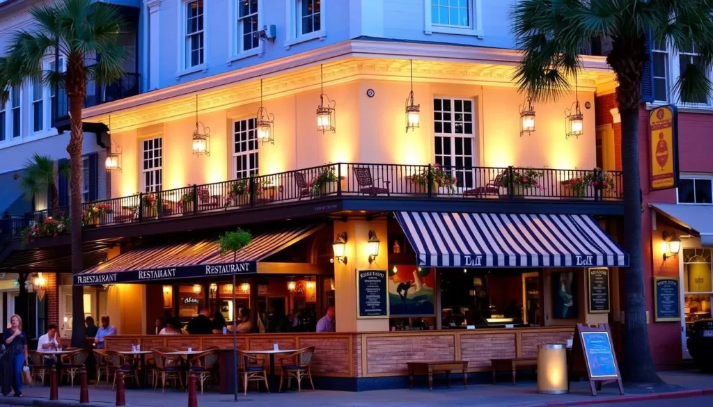 Image of a renowned restaurant on King Street in Charleston