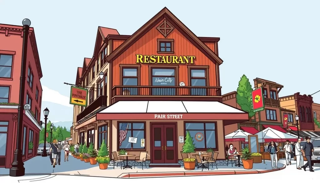 Image of a renowned restaurant on Main Street, Park City
