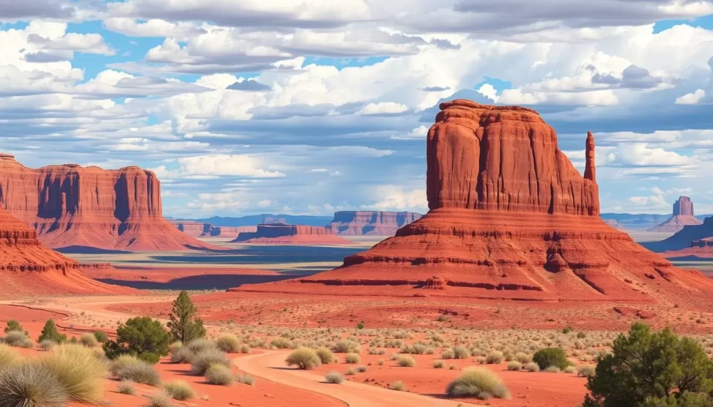 Image of a scenic landscape in one of the National Monuments near Kanab