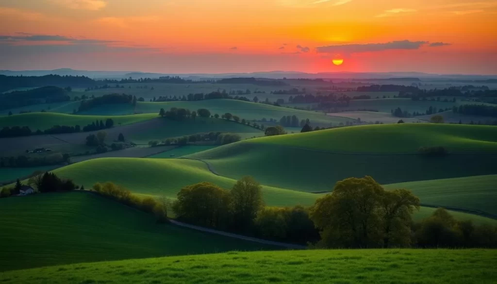 Image of a scenic landscape near Białystok, Poland
