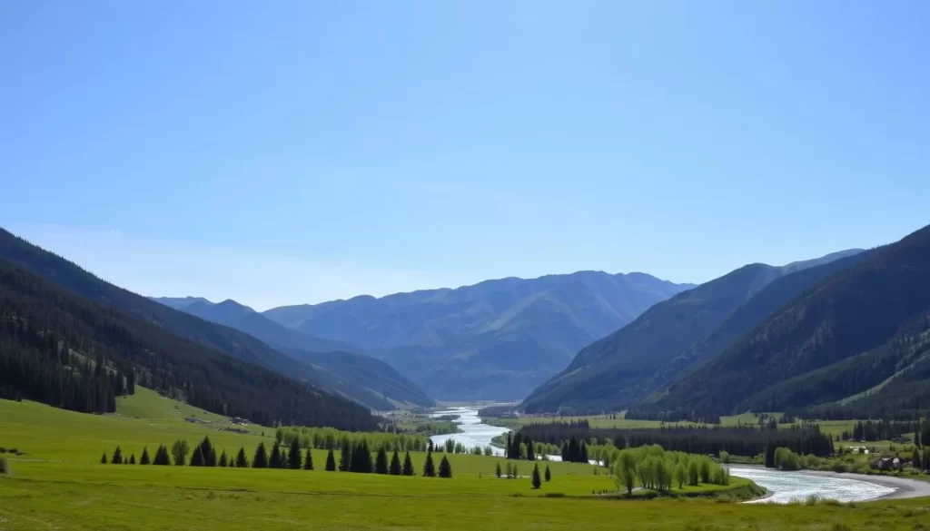 Image of a serene landscape in Sun Valley, Idaho